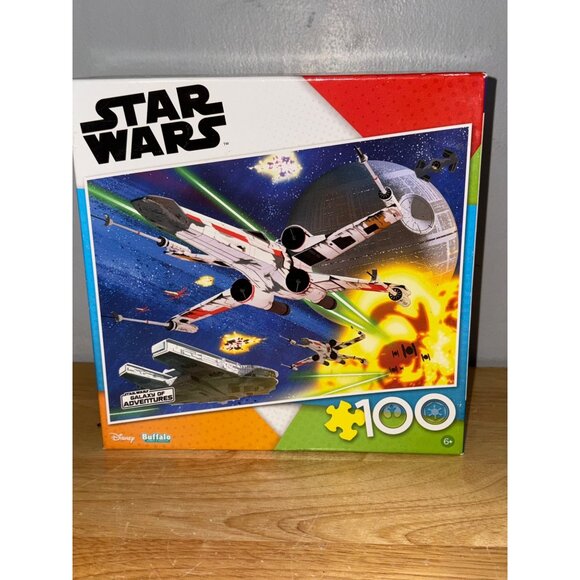 Star Wars 100-Piece Puzzle By Buffalo Games 15 X 11 Disney Galaxy Of Adventures - Picture 1 of 6